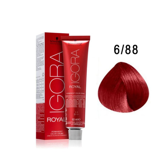 Tinte Igora Royal 6/88 Rubio Oscuro Rojo Intenso