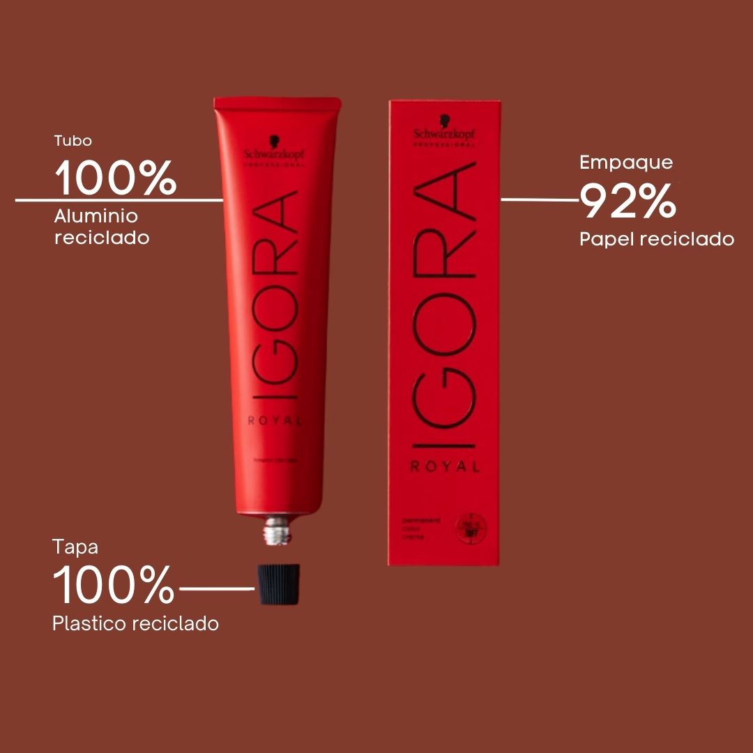 Tinte Igora Royal 7/77 Rubio Medio Cobrizo Intenso Tinte Igora Royal 7/77 Rubio Medio Cobrizo Intenso