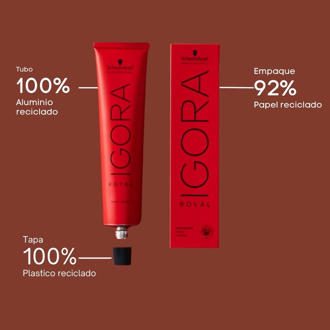 Tinte Igora Royal 9/7 Rubio Muy Claro Cobrizo Tinte Igora Royal 9/7 Rubio Muy Claro Cobrizo