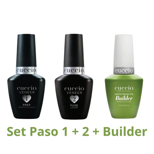 Set Cuccio Paso 1 Paso 2 y Builder