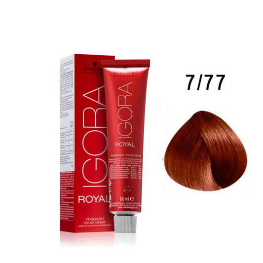 Tinte Igora Royal 7/77 Rubio Medio Cobrizo Intenso
