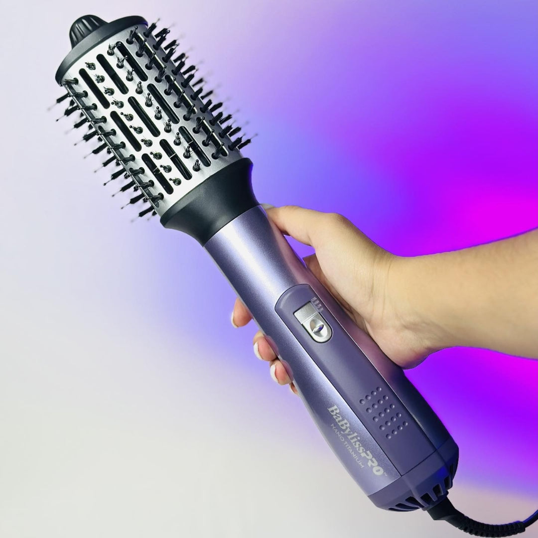 COMBO PLANCHA 1 1/4' + HOT AIR BRUSH 2.5' VIOELTA LIMITED EDITION