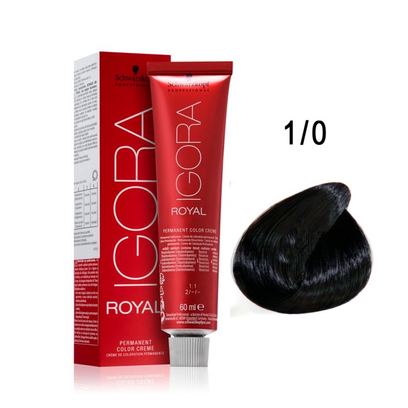 Tinte Igora Royal 1/0 Negro