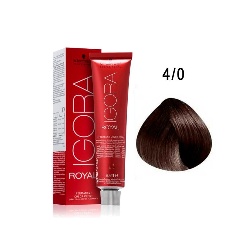 Tinte Igora Royal 4/0 	Castaño medio
